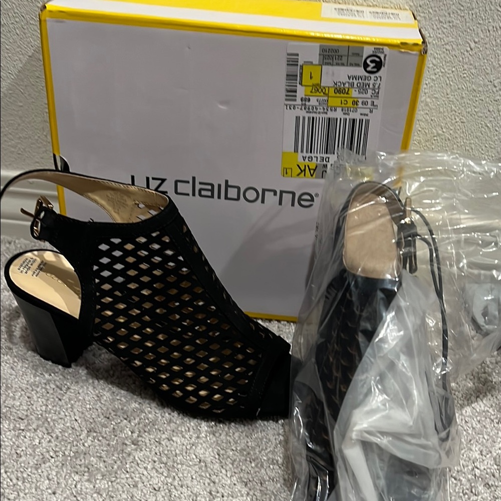 Liz Claiborne Black Women's Heeled Sandals